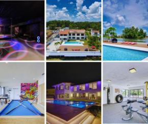 Luxe Waterfront MANSION w PRIVATE NIGHTCLUB, Cinema, Game Room, Gym & Pool